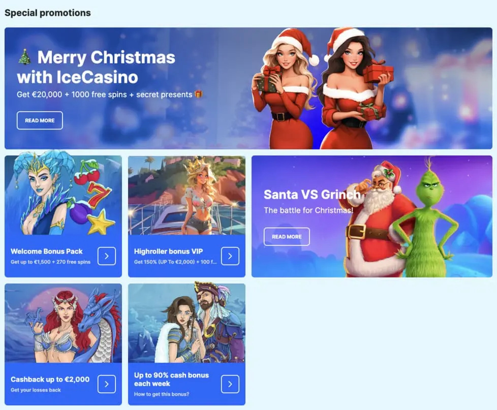 ice kasiino boonused