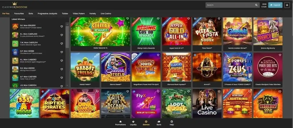 Игровая коллекция казино Kingdom
