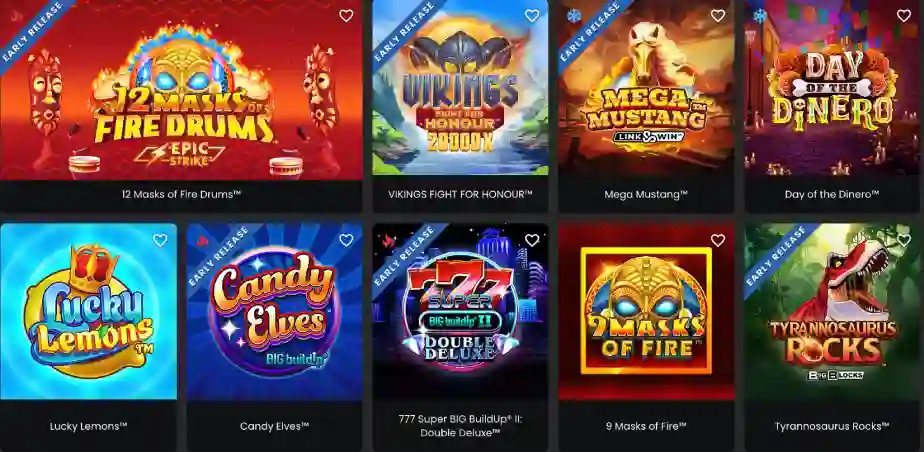 Yukon Gold Casino mängud