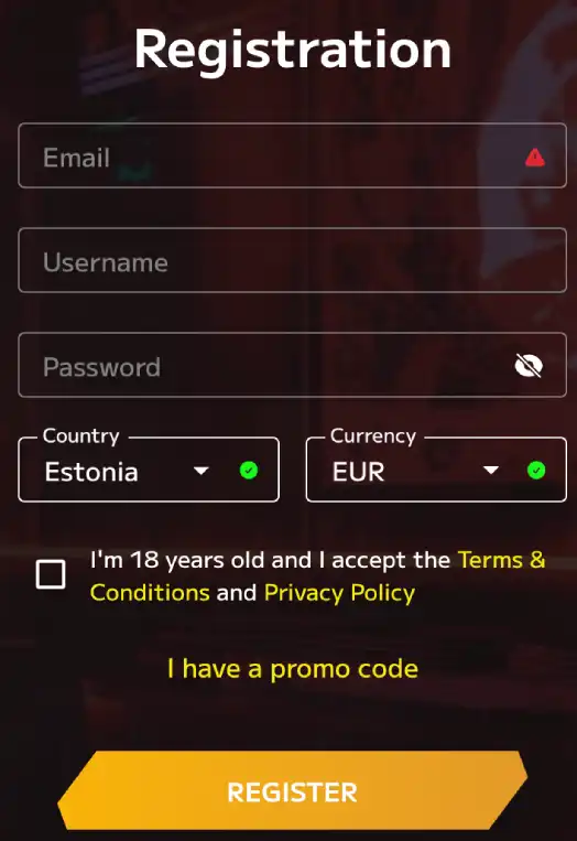 регистрация в Wild Tokyo Casino
